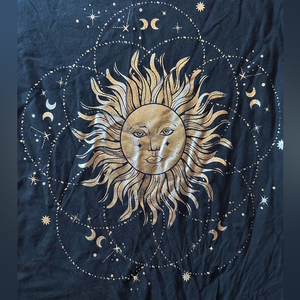 Sun and Moon Graphic Women's Top